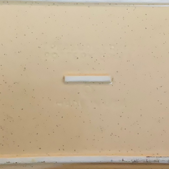 ๐ธ3 for $18๐ธ Vintage Treasure Craft bakeware speckled Orange with flowers - Picture 5 of 6